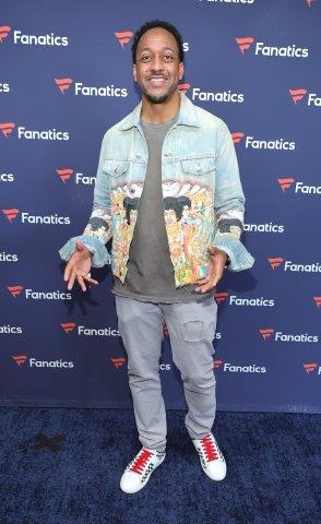 Jaleel White at Michael Rubins 2022 Fanatics Super Bowl Party credit Getty Images