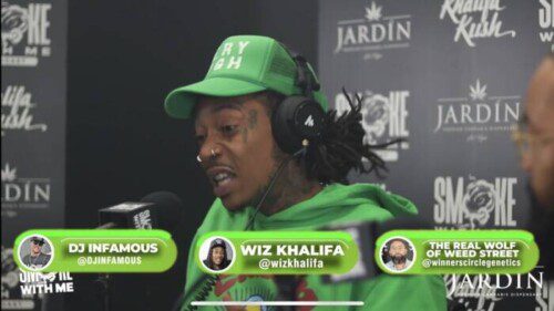 86E5D9F0-0708-4D02-B315-4D067AA73245-500x281 Wiz Khalifa Talks Cannabis Industry on The Smoke With Me Podcast with DJ Infamous and The Wolf of Weed Street  