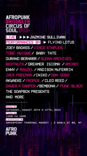 unnamed-6-4-281x500 AFROPUNK BKLYN 2023 Headlined by Jazmine Sullivan and Flying Lotus Announce New Venue  